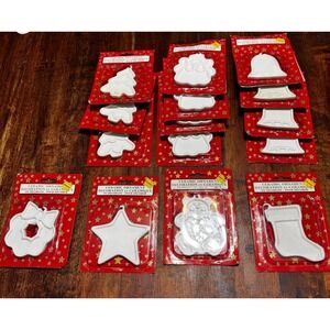 Ceramic Ornament - To‎ Decorate - 15 assorted Christmas Theme New